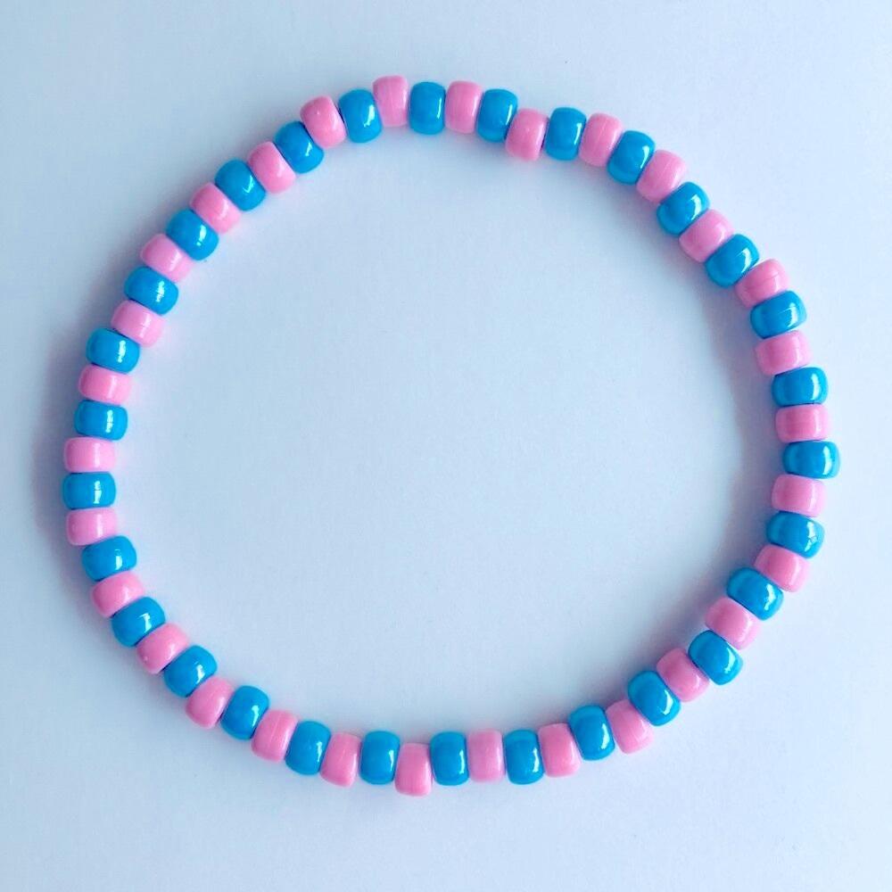 🍒 5/$25 🍒 Cotton Candy Rave Kandi Choker Necklace